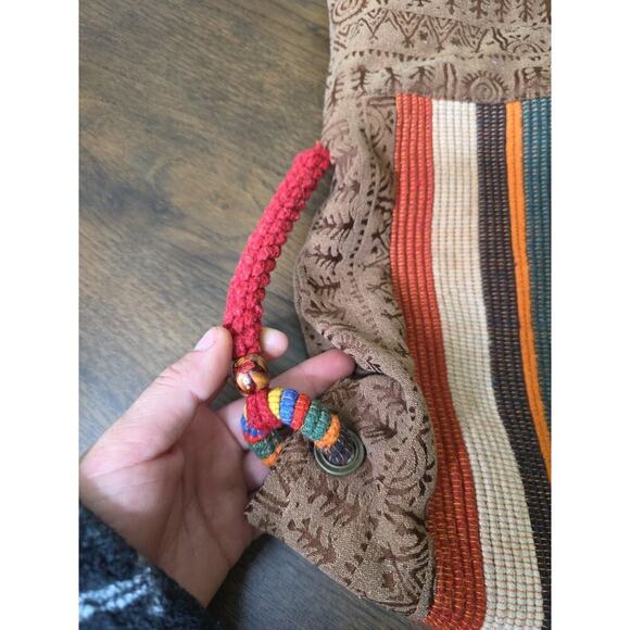 Buzhiyun Women Hippie Boho Chic Hobo Handbag Shoulder Bag Knit Embroidery Large - Picture 13 of 16